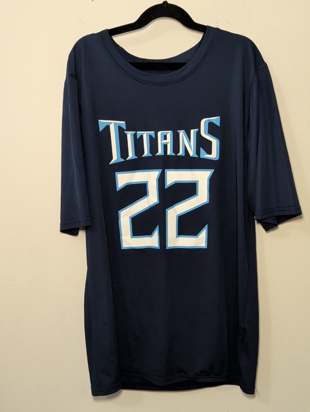 NFL Tennessee Titans Derrick Henry T-shirt Blue White Pro Football Boys Size XL